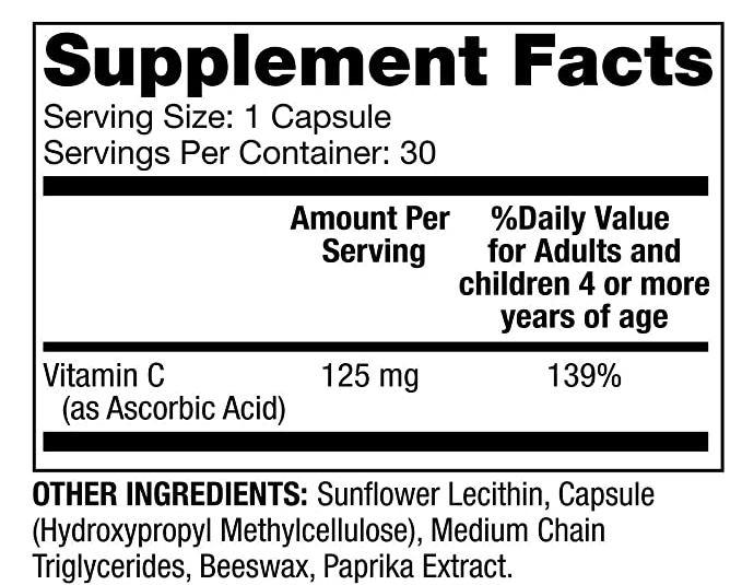 Složení Vitamínu C pro děti